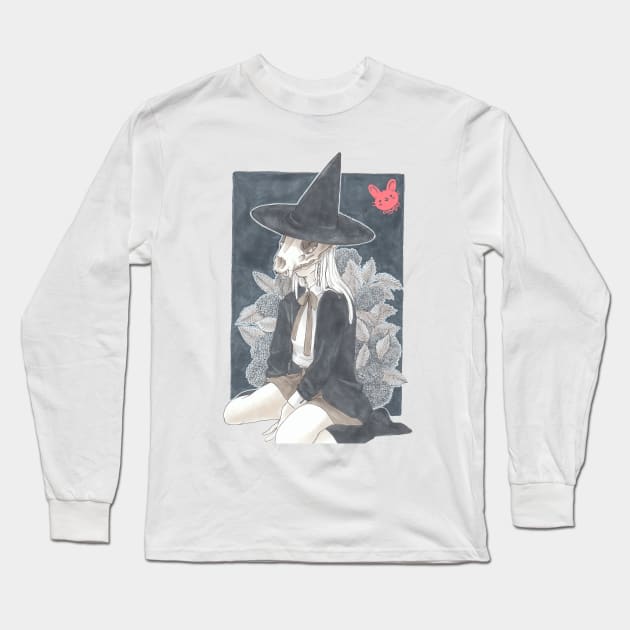 Hydrangea Witch Long Sleeve T-Shirt by Connie